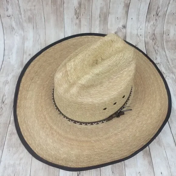 Resistol Hicktown Jason Aldean Collection Straw Cowboy Hat size Medium - Picture 5 of 8